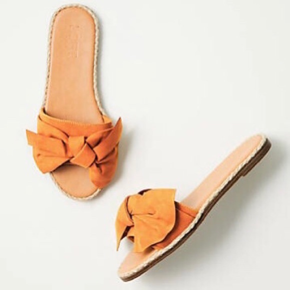 LOFT | Shoes | Loft Outlet Bow Slide Sandals Nwt | Poshmark